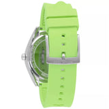 Buy Shop Michael Kors Janelle Three Hand Neon Green Dial Neon Green Rubber Strap Watch For Women - MK7351 USA Online