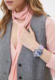Buy Shop Michael Kors Janelle Three Hand Purple Dial Purple Rubber Strap Watch For Women - MK7143 USA Online