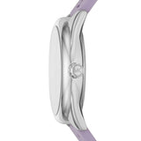 Buy Shop Michael Kors Janelle Three Hand Purple Dial Purple Rubber Strap Watch For Women - MK7143 USA Online