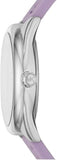 Buy Shop Michael Kors Janelle Three Hand Purple Dial Purple Rubber Strap Watch For Women - MK7143 USA Online
