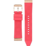 Buy Shop Michael Kors Janelle Three Hand Red Dial Red Rubber Strap Watch For Women - MK7142 USA Online