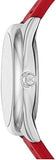 Buy Shop Michael Kors Janelle Three Hand Red Dial Red Rubber Strap Watch For Women - MK7144 USA Online