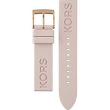 Buy Shop Michael Kors Janelle Three Hand Rose Gold Dial Pink Rubber Strap Watch For Women - MK7139 USA Online