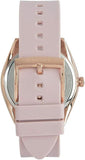 Buy Shop Michael Kors Janelle Three Hand Rose Gold Dial Pink Rubber Strap Watch For Women - MK7139 USA Online