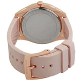 Buy Shop Michael Kors Janelle Three Hand Rose Gold Dial Pink Rubber Strap Watch For Women - MK7139 USA Online