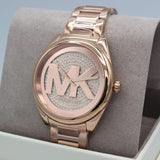 Buy Shop Michael Kors Janelle Three Hand Rose Gold Dial Two Tone Steel Strap Watch For Women - MK7089 USA Online