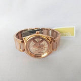 Buy Shop Michael Kors Janelle Three Hand Rose Gold Dial Two Tone Steel Strap Watch For Women - MK7089 USA Online