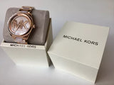 Buy Shop Michael Kors Janelle Three Hand Rose Gold Dial Two Tone Steel Strap Watch For Women - MK7089 USA Online