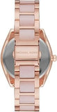 Buy Shop Michael Kors Janelle Three Hand Rose Gold Dial Two Tone Steel Strap Watch For Women - MK7089 USA Online
