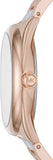 Buy Shop Michael Kors Janelle Three Hand Rose Gold Dial Two Tone Steel Strap Watch For Women - MK7134 USA Online