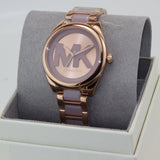 Buy Shop Michael Kors Janelle Three Hand Rose Gold Dial Two Tone Steel Strap Watch For Women - MK7135 USA Online
