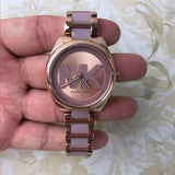 Buy Shop Michael Kors Janelle Three Hand Rose Gold Dial Two Tone Steel Strap Watch For Women - MK7135 USA Online
