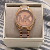 Buy Shop Michael Kors Janelle Three Hand Rose Gold Dial Two Tone Steel Strap Watch For Women - MK7135 USA Online