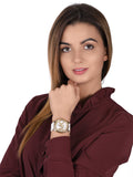 Buy Shop Michael Kors Janelle Three Hand Silver Dial White Rubber Strap Watch For Women - MK7141 USA Online
