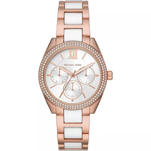 Buy Shop Michael Kors Janelle Multifunction Silver Dial Two Tone Steel Strap Watch For Women - MK7131 USA Online
