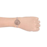 Buy Shop Michael Kors Jaryn Analog Gold Dial Pink Steel Strap Watch For Women - MK4343 USA Online