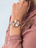 Buy Shop Michael Kors Jaryn Analog Gold Dial Pink Steel Strap Watch For Women - MK4343 USA Online