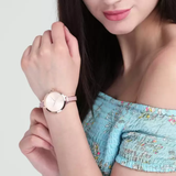 Buy Shop Michael Kors Jaryn Analog Gold Dial Pink Steel Strap Watch For Women - MK4343 USA Online