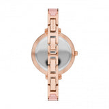Buy Shop Michael Kors Jaryn Analog Gold Dial Pink Steel Strap Watch For Women - MK4343 USA Online