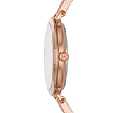 Buy Shop Michael Kors Jaryn Analog Gold Dial Pink Steel Strap Watch For Women - MK4343 USA Online
