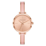 Buy Shop Michael Kors Jaryn Analog Gold Dial Pink Steel Strap Watch For Women - MK4343 USA Online