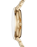 Buy Shop Michael Kors Jaryn Analog Quartz Gold Dial Gold Steel Strap Watch For Women - MK3500 USA Online