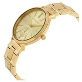 Buy Shop Michael Kors Jaryn Analog Quartz Gold Dial Gold Steel Strap Watch For Women - MK3500 USA Online