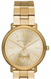 Buy Shop Michael Kors Jaryn Analog Quartz Gold Dial Gold Steel Strap Watch For Women - MK3500 USA Online