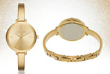 Buy Shop Michael Kors Jaryn Analog Quartz Gold Dial Gold Steel Strap Watch For Women - MK3546 USA Online