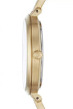 Buy Shop Michael Kors Jaryn Analog Quartz Gold Dial Gold Steel Strap Watch For Women - MK3546 USA Online