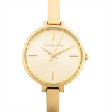Buy Shop Michael Kors Jaryn Analog Quartz Gold Dial Gold Steel Strap Watch For Women - MK3546 USA Online