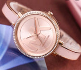 Buy Shop Michael Kors Jaryn Analog Rose Gold Dial Pink Steel Strap Watch For Women - MK4545 USA Online
