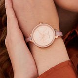 Buy Shop Michael Kors Jaryn Analog Rose Gold Dial Pink Steel Strap Watch For Women - MK4545 USA Online