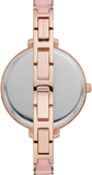 Buy Shop Michael Kors Jaryn Analog Rose Gold Dial Pink Steel Strap Watch For Women - MK4545 USA Online