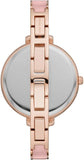 Buy Shop Michael Kors Jaryn Analog Rose Gold Dial Pink Steel Strap Watch For Women - MK4545 USA Online