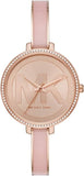 Buy Shop Michael Kors Jaryn Analog Rose Gold Dial Pink Steel Strap Watch For Women - MK4545 USA Online