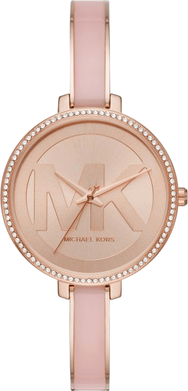 Buy Shop Michael Kors Jaryn Analog Rose Gold Dial Pink Steel Strap Watch For Women - MK4545 USA Online