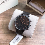 Buy Shop Michael Kors Jaryn Black Dial Black Stainless Steel Strap Watch for Men - MK8504 USA Online