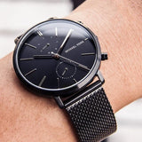 Buy Shop Michael Kors Jaryn Black Dial Black Stainless Steel Strap Watch for Men - MK8504 USA Online