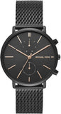 Buy Shop Michael Kors Jaryn Black Dial Black Stainless Steel Strap Watch for Men - MK8504 USA Online