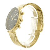 Buy Shop Michael Kors Jaryn Black Dial Gold Steel Strap Watch for Men - MK8503 USA Online