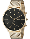Buy Shop Michael Kors Jaryn Black Dial Gold Steel Strap Watch for Men - MK8503 USA Online