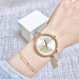 Buy Shop Michael Kors Jaryn Quartz Gold Dial Gold Steel Strap Watch For Women - MK3784 USA Online