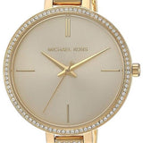 Buy Shop Michael Kors Jaryn Quartz Gold Dial Gold Steel Strap Watch For Women - MK3784 USA Online