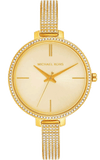 Buy Shop Michael Kors Jaryn Quartz Gold Dial Gold Steel Strap Watch For Women - MK3784 USA Online