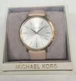 Buy Shop Michael Kors Jaryn Quartz Gold Dial Pink Leather Strap Watch For Women - MK2471 USA Online