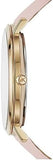 Buy Shop Michael Kors Jaryn Quartz Gold Dial Pink Leather Strap Watch For Women - MK2471 USA Online