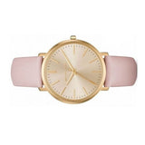 Buy Shop Michael Kors Jaryn Quartz Gold Dial Pink Leather Strap Watch For Women - MK2471 USA Online