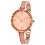 Buy Shop Michael Kors Jaryn Analog Gold Dial Pink Steel Strap Watch For Women - MK4343 USA Online