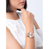 Buy Shop Michael Kors Jaryn Quartz Rose Gold Dial Rose Gold Steel Strap Watch For Women - MK3501 USA Online